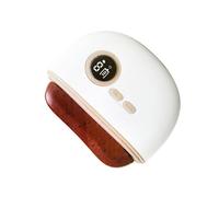 HAGJII Gua Sha Visage Pour Lutter Contre Les Rides, Lifting Du Visage, Poches Sous Les Yeux, Et Raffermissement, Appareil Anti Rides Visage Soin Par Luminothérapie(Red Bian Stone)