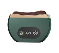 HAGJII Gua Sha Visage Rechargeable Avec 12 Niveaux D'Intensité Vibratoire Appareil Anti Rides Visage Pour Le Double Menton, Les Poches Sous Les Yeux/Le Visage(Vert)