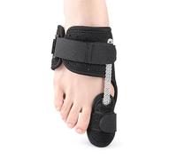 HAGJII Hallux Valgus Réglable Correcteurs D'orteils Avec Bande De Soutien Separateur Orteil, Redresseur De Gros Orteil Pour Femmes Et Hommes Soulagement De L'oignon(Noir,Left)