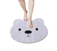 HAGJII Laveur De Pieds De Douche Lave-Dos Exfoliant Tapis De Bain Antidérapant Brosse Pieds Douche Tapis De Sol Massage des Pieds Foot Scrubber Douche(Blanc)