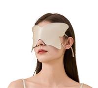 HAGJII Masque De Sommeil 100% Soie De Mûrier, Masque De Nuit Soie Bloquant La Lumière Et Protégeant Les Yeux, Confortable Pour Hommes Et Femmes, Sans Pression Sur Les Yeux(Champagne)