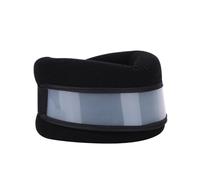HAGJII Minerve Double épaisseur Ajustable Collier cervical Pour Dormir Soulage La Pression Sur La Colonne Vertébrale, Soutien cervical Pour Soutenir La Colonne cervicale Ergonomique(L,Noir)