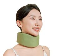 HAGJII Mousse à Mémoire De Forme Minerve Pour Soulager La Douleur Collier cervical Souple Réglable Soutien cervical Pour Stabilise Les Vertèbres Pour Dormir(Vert,L)