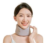 HAGJII Mousse à Mémoire De Forme Minerve Pour Soulager La Douleur Collier cervical Souple Réglable Soutien cervical Pour Stabilise Les Vertèbres Pour Dormir(Gray,L)