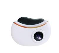 HAGJII Multifonction Gua Sha Visage Avec Lumière Rouge Et Vibration, Masseur à Main Appareil Anti Rides Visage Pour La Relaxation Du Corps(Black Bian Stone)