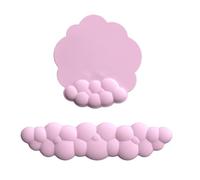 HAGJII Nuage Repose Poignet Clavier Mousse à Mémoire De Forme Tapis De Souris Ergonomique Support De Poignet Base Antidérapante Reposes-Poignets Pour Une Utilisation Prolongée(Pink)