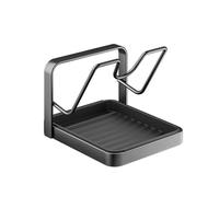 HAGJII Plan De Travail Porte Couvercle Et Repose-Ustensiles Support Couvercle Casserole Multifonctionnel Porte-Spatule Avec Repose-Cuillère, Plateau Amovible Pour La Cuisinière(Single-layer)