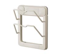 HAGJII Porte Couvercle Pour Mur/Armoire 2 Niveaux Ventouse Support Mural, Support Couvercle Casserole Pour Ranger Casseroles Et Couvercles, Organiseur De Couvercle(Blanc)