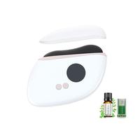 HAGJII Racloir Pour Les Pieds Et Outil De Massage Gua Sha Visage Avec Thérapie Par Lumière Rouge Et Vibration Réglable Pour Les Pieds, Les Jambes, Le Dos Appareil Anti Rides Visage(Blanc)