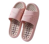 HAGJII Réflexologie Masseur Pantoufles De Massage Massage Des Points Gâchettes Chaussons D'acupression Soulagement De La Douleur Arthritique Pour Maman, Papa Et Les Parents(Pink,36-37 EU)