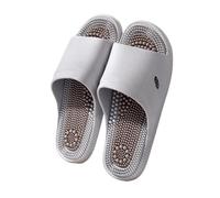 HAGJII Réflexologie Masseur Points Trigger Myofasciaux Pantoufles De Massage Soulagement De La Douleur Soulagement Du Stress Chaussons D'acupression Cadeaux Pour Le Bain(Gray,44-45 EU)