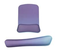 HAGJII Repose Poignet Clavier D'ordinateur Mousse à Mémoire De Forme Ergonomique Reposes-Poignets Avec Base Antidérapante Support De Poignet Ensemble Tapis De Souris(O)