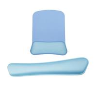 HAGJII Repose Poignet Clavier D'ordinateur Mousse à Mémoire De Forme Ergonomique Reposes-Poignets Avec Base Antidérapante Support De Poignet Ensemble Tapis De Souris(U)