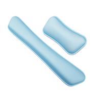 HAGJII Repose Poignet Clavier D'ordinateur Mousse à Mémoire De Forme Ergonomique Reposes-Poignets Avec Base Antidérapante Support De Poignet Ensemble Tapis De Souris(D)