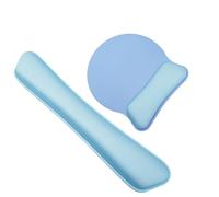 HAGJII Repose Poignet Clavier D'ordinateur Mousse à Mémoire De Forme Ergonomique Reposes-Poignets Avec Base Antidérapante Support De Poignet Ensemble Tapis De Souris(N)