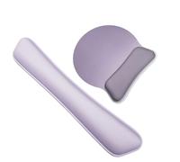 HAGJII Repose Poignet Clavier D'ordinateur Mousse à Mémoire De Forme Ergonomique Reposes-Poignets Avec Base Antidérapante Support De Poignet Ensemble Tapis De Souris(I)