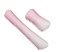 HAGJII Repose Poignet Clavier D'ordinateur Mousse à Mémoire De Forme Ergonomique Reposes-Poignets Avec Base Antidérapante Support De Poignet Ensemble Tapis De Souris(E)