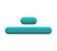 HAGJII Repose Poignet Clavier D'ordinateur, Silicone Support De Poignet, Tapis De Souris Ergonomique Pour Le Bureau, La Maison Et Le Soulagement De La Douleur(Blue A)