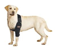 HAGJII Respirant Coudière pour Chien Attelle pour Pattes Avant Protège-Coude pour Chien Légère Support D'épaule Ajustables Chien Coude Protecteur pour Chiens(XL,Left Leg)