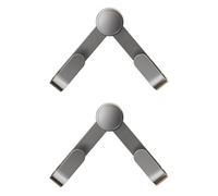 HAGJII Sans Perçage Porte Couvercle Pour Armoire Support Mural Réglable Support Couvercle Casserole Ventouses Organiseur De Couvercle Pour Planches à Découper(Gray,2Pcs)