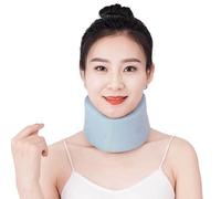 HAGJII Soutien cervical Pour L'alignement De La Colonne cervicale Minerve Souple Mousse à Mémoire De Forme Collier cervical Réglable Pour Dormir, Voyager(M)