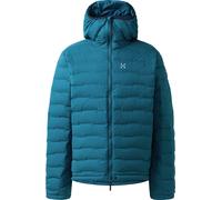 Haglöfs - Doudoune en duvet naturel - Spitz Down Hood M Deep Teal pour Homme - Taille M - Bleu Bleu M