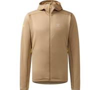 Haglöfs - Polaire à capuche en fibres recyclées - L.I.M Mid Multi II Hood M Oak Brown pour Homme - Taille XL - Beige Beige XL