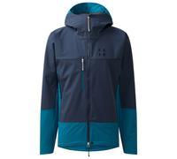 Haglofs - Veste d'alpinisme softshell - ROC Sight Softshell II Jacket M Tarn Blue/Deep Teal pour Homme en Nylon - Taille L - Navy Navy L