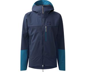 Haglöfs - Veste d'alpinisme softshell - ROC Sight Softshell II Jacket M Tarn Blue/Deep Teal pour Homme en Nylon - Taille XL - Navy Navy XL