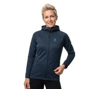 Haglöfs Polaire à capuche Korp Mid Hood W Femme en fibres recyclées Tarn Blue Taille XS