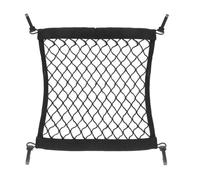 HAGNA 1 Pièce Filet De Rangement pour Panier Velo Avant, Filet À Bagages Élastique 28 X 30 Cm avec 4 Crochets pour Vélos Et Motos