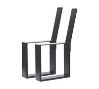 HAGO Lot de 24 supports de banc anthracite I Pieds de banc en acier de qualité supérieure I Pieds de banc pour banc avec dossier I Structure métallique DIY pour banc de salle à manger et banc de