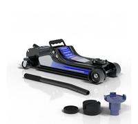 HAGO24 cric hydraulique jusqu'à 2,5T I cric de manœuvre de haute qualité avec revêtement en caoutchouc I cric hydraulique avec roues à 360° I plateforme de levage de voiture sûre I aide robuste pour