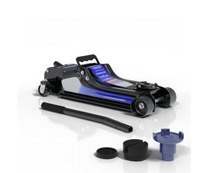 HAGO24 cric hydraulique jusqu'à 2,5T I cric de manœuvre de haute qualité avec revêtement en caoutchouc I cric hydraulique avec roues à 360° I plateforme de levage de voiture sûre I aide robuste pour