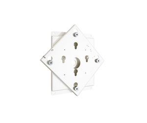 Hagor 5834 Support Mural Blanc pour Moniteur - VESA 100x100/200x200mm, Capacité 25kg, Angle d'Oscillation 0-90°, Quantité 1