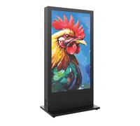 Hagor HP Kiosk 65″ FS Totem d'intérieur pour installation libre | support individuel | format portrait | taille de l'écran : 65″