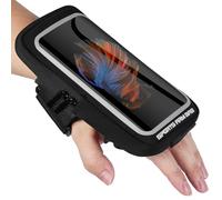 HAGOT Brassard de Sports Téléphones Portables, Porte Telephone Course a Pied Support, 6.9" Brassards Running d'équitation Bracelet pour iPhone 16/15/14/13/12/Pro Max/Pro/Samsung Jogging Cyclisme