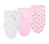 HAGOT Couverture d'Emmaillotage en Coton Bio, Lange Ajustable Nouveau-né, Confort Doux et Absorbant, Essentiels pour Nouveaux Parents