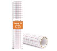 HAGOT Papier Transfert Vinyle 30.5x300cm avec Grille, Film Transparent pour Cricut/Silhouette Cameo, Rouleau Transfer Tape pour Autocollants, Lettrage et Découpes DIY