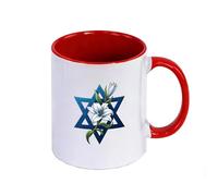 HAGRDBC I Love Israel Tasse en céramique 350ml, résistant haute qualité lave-vaisselle, design intemporel, facile à nettoyer et à entretenir(Red)