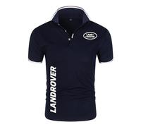 HAGRDBC Po. lo Homme Land-ro. ver, Po.lo-shirt de Golf Légère Confortable, Hauts Légère de Fitness Football Jogging, Polo chemise(Navy Blue,4XL)