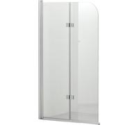Hagser Anke paroi de baignoire 100 cm deux pièces chrome brillant/verre transparent HGR30000023