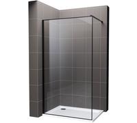 Hagser Hawisa paroi de douche walk-in 80 cm noir mat/verre transparent HGR40000022