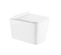 Hagser Lina cuvette wc avec abattant à descente lente suspendue sans bride blanc HGR50000042