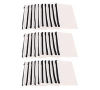 Hagsnec 30 Pièces Séries Toile Maquillage Toile Zipper Poche ÉTui à Crayons Blanc Bricolage Artisanat CosméTique Poche pour Voyage Bricolage Artisanat ÉCole