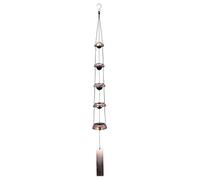 Hagsnec Carillon de Vent de Cloche Cloche de Vent de Temple avec 5 Cloches, Carillon de Vent de Feng Shui pour la DéCoration ExtéRieure de Cour IntéRieure Carillon de Vent ComméMoratif