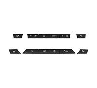 Hagsnec Lot de 12 capuchons de touches de bouton Panneau Kit de commutateur de chauffage A/C pour F07 GT / F10 / F11 F01 / F02