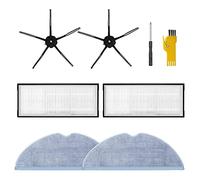 Hagsnec Lot de 6 accessoires pour filtres à lingettes S7 T7 Noir Côtés Brosse d'aspirateur Pièces