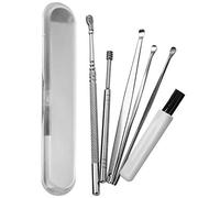 Hagsnec Lot de 6 outils de sélection d'oreille en acier inoxydable pour retirer les curettes et les oreilles