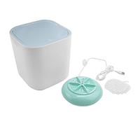 Hagsnec Mini Lavage électrique, USB Portable Sous-vêtements Nettoyage, Chaussettes, Lavage Compact, Bleu